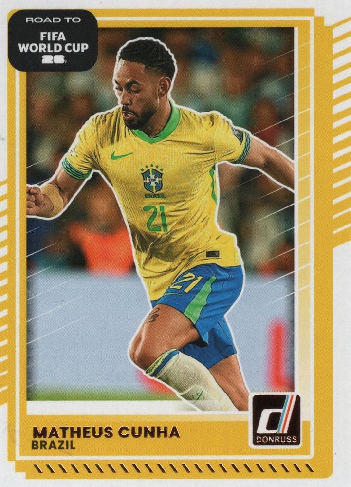 Matheus Cunha #182 Brazil | 2025-26 Donruss Road to FIFA World Cup