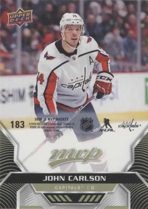 John Carlson #183 Washington Capitals | 2020-21 Upper Deck MVP Puzzle Backs