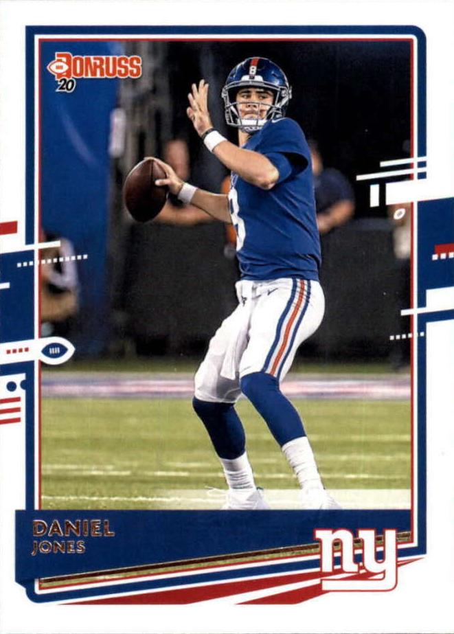 Daniel Jones #183 New York Giants (Blue jersey) | 2020 Panini Donruss | NFL Football