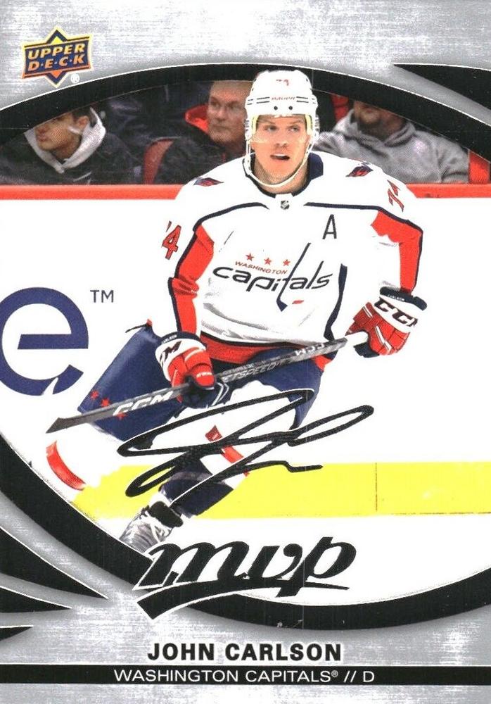 John Carlson #183 Washington Capitals | 2023-24 Upper Deck MVP Silver Script