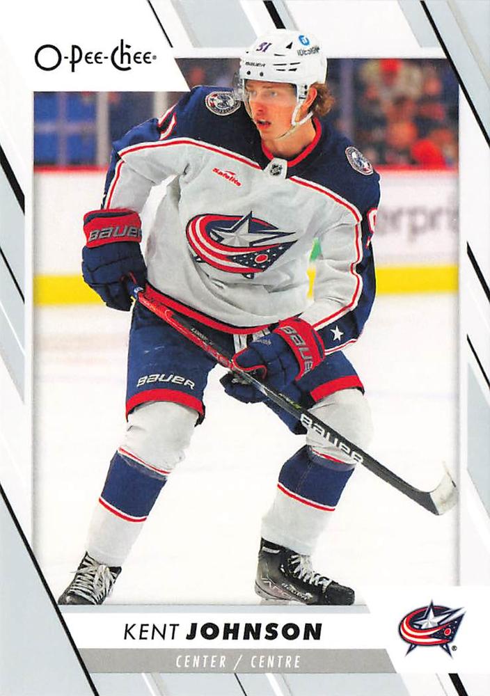 Kent Johnson #184 Columbus Blue Jackets | 2023-24 O-Pee-Chee Hockey