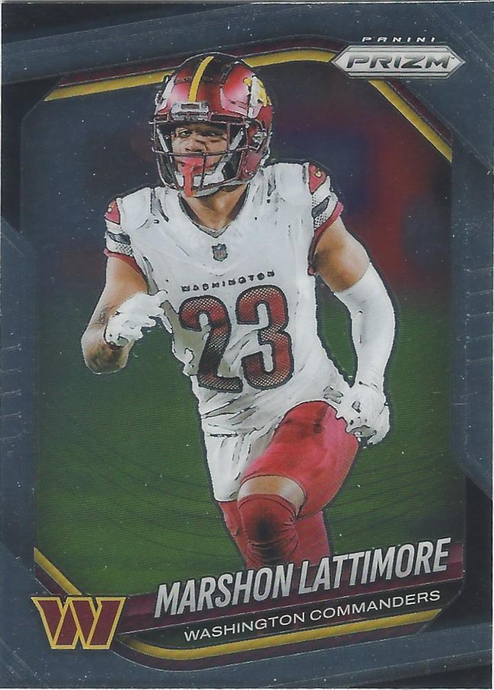 Marshon Lattimore #184 Washington Commanders | 2025 Panini Prizm | NFL Football