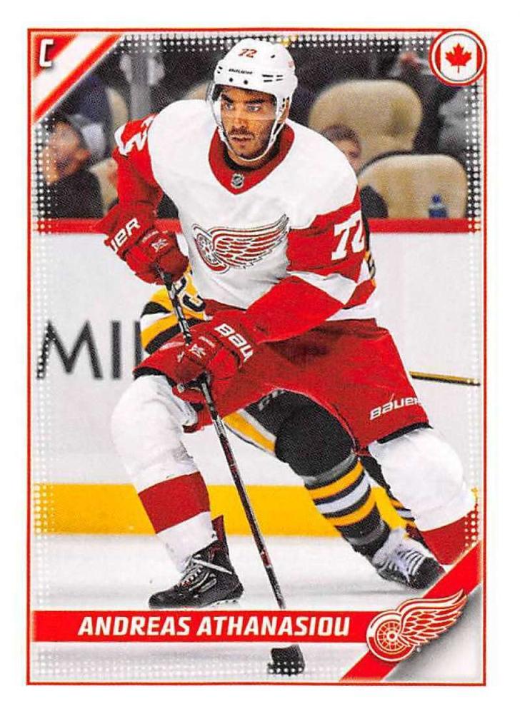 Andreas Athanasiou #185 Detroit Red Wings | 2019-20 Topps NHL Sticker Collection