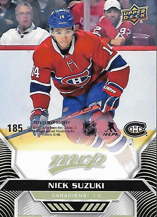 Nick Suzuki #185 Montreal Canadiens | 2020-21 Upper Deck MVP Puzzle Backs