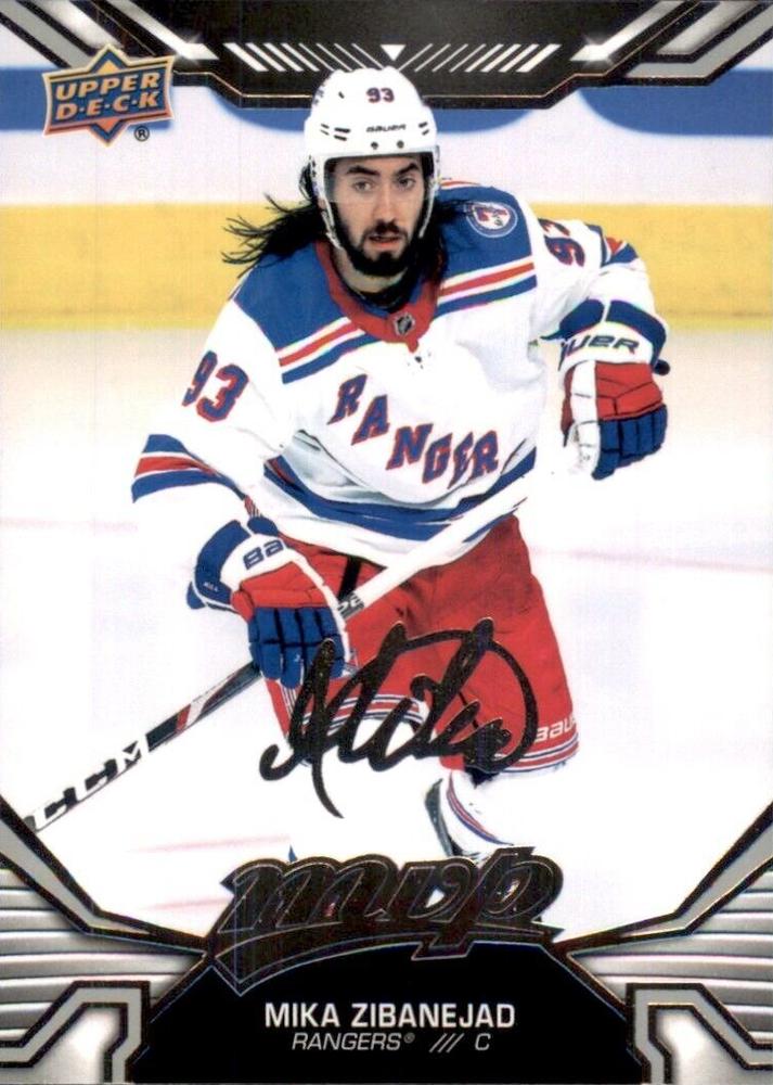 Mika Zibanejad #185 New York Rangers | 2022-23 Upper Deck MVP Silver Script