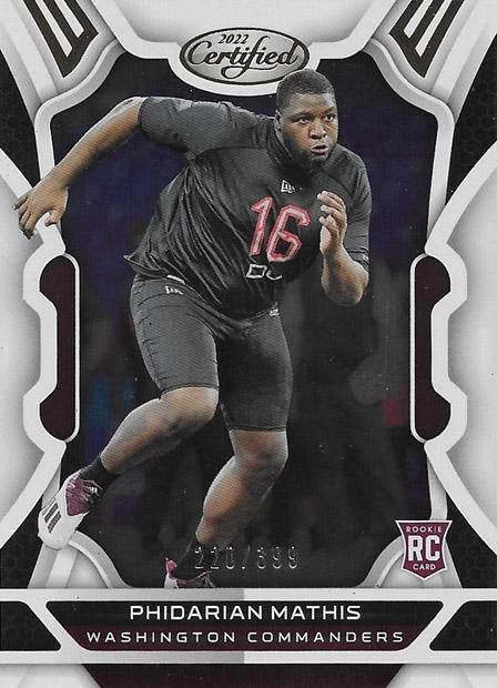 Phidarian Mathis #185 Washington Commanders | 2022 Panini Certified | NFL Football