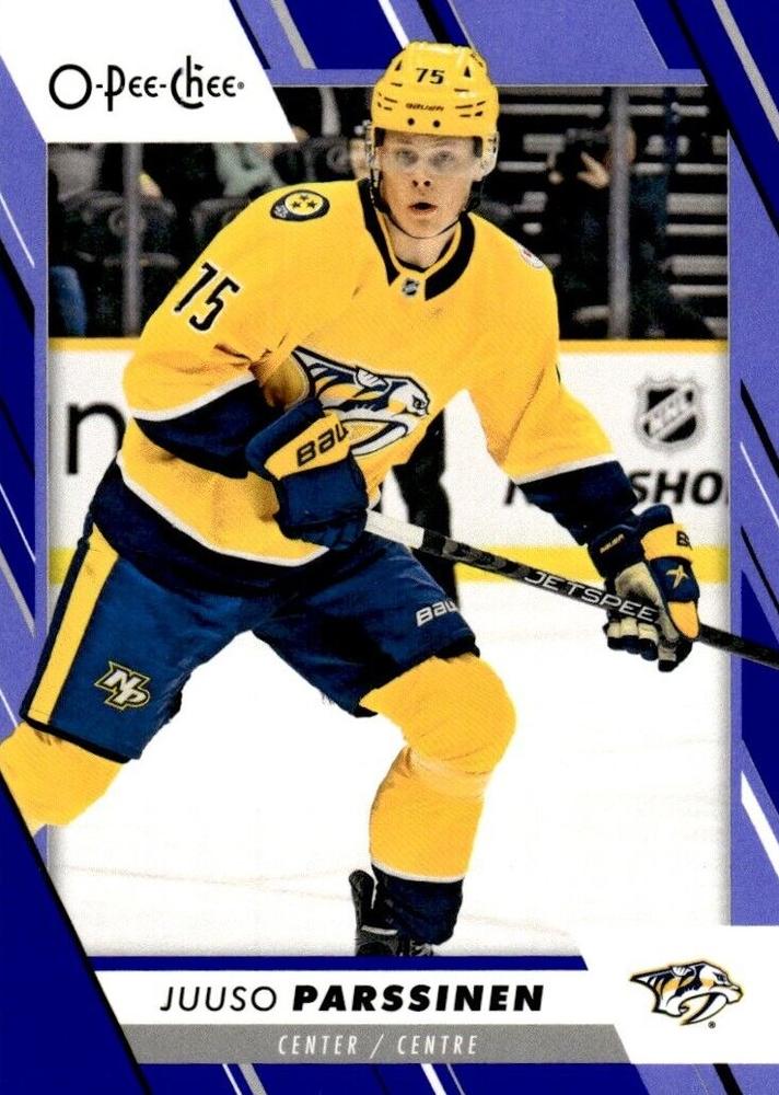 Juuso Parssinen #185 Nashville Predators | 2023-24 O-Pee-Chee Blue Border