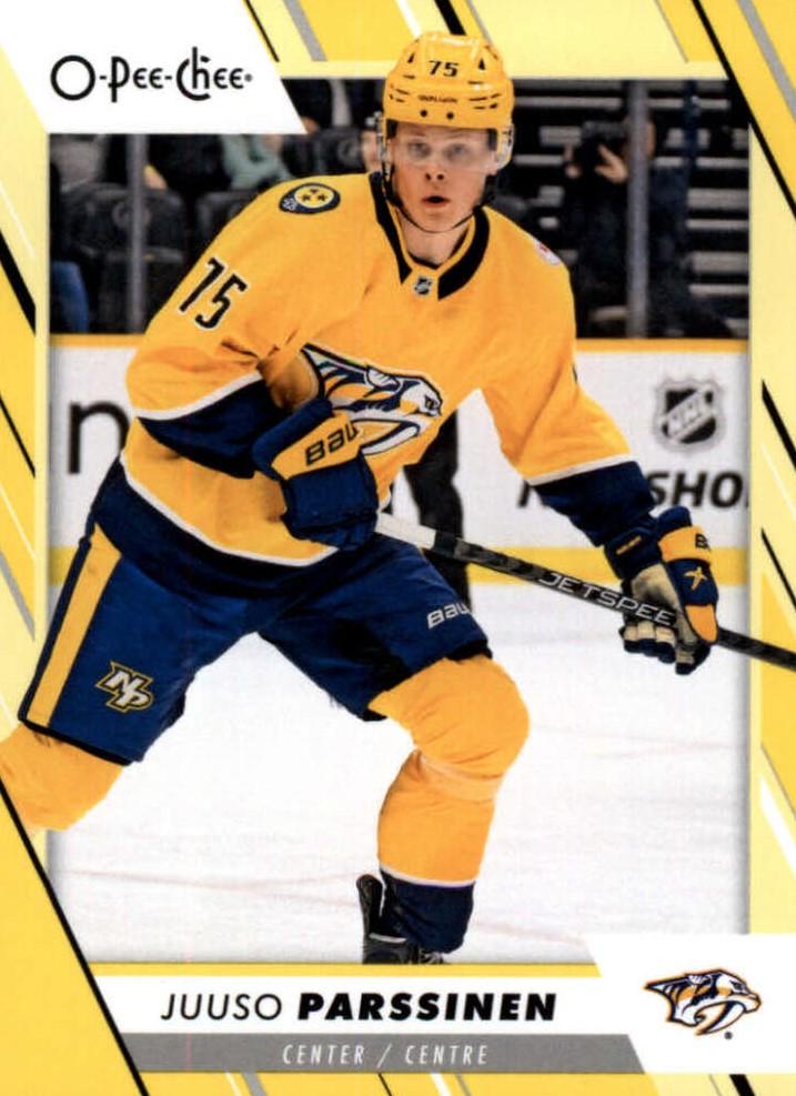 Juuso Parssinen #185 Nashville Predators | 2023-24 O-Pee-Chee Yellow Border