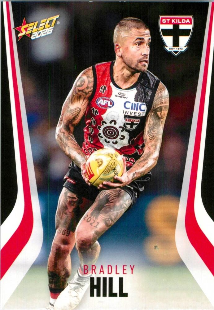 Bradley Hill #185 St. Kilda Saints | 2026 Select AFL Footy Stars