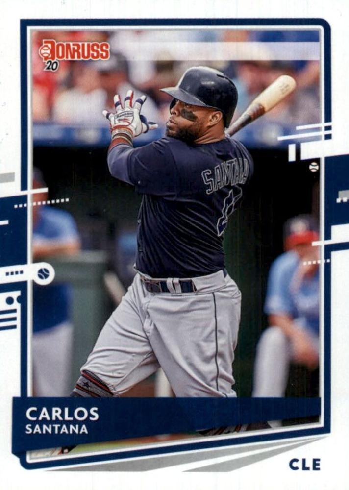 Carlos Santana #186 Cleveland Indians | 2020 Donruss