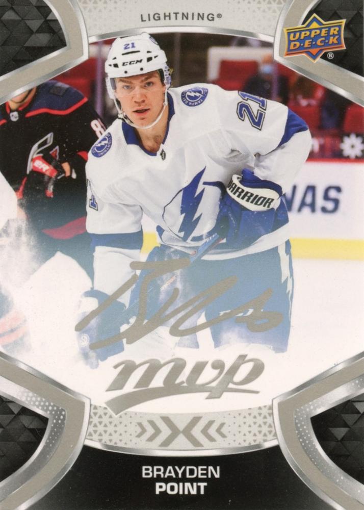 Brayden Point #186 Tampa Bay Lightning | 2021-22 Upper Deck MVP Silver Script