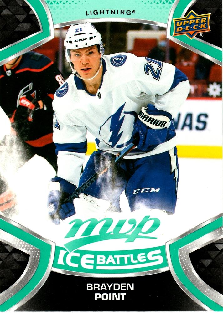 Brayden Point #186 Tampa Bay Lightning | 2021-22 Upper Deck MVP Ice Battles