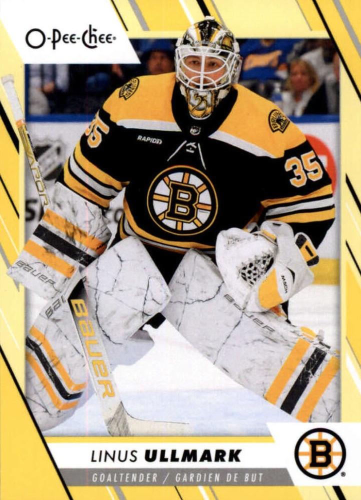 Linus Ullmark #186 Boston Bruins | 2023-24 O-Pee-Chee Yellow Border