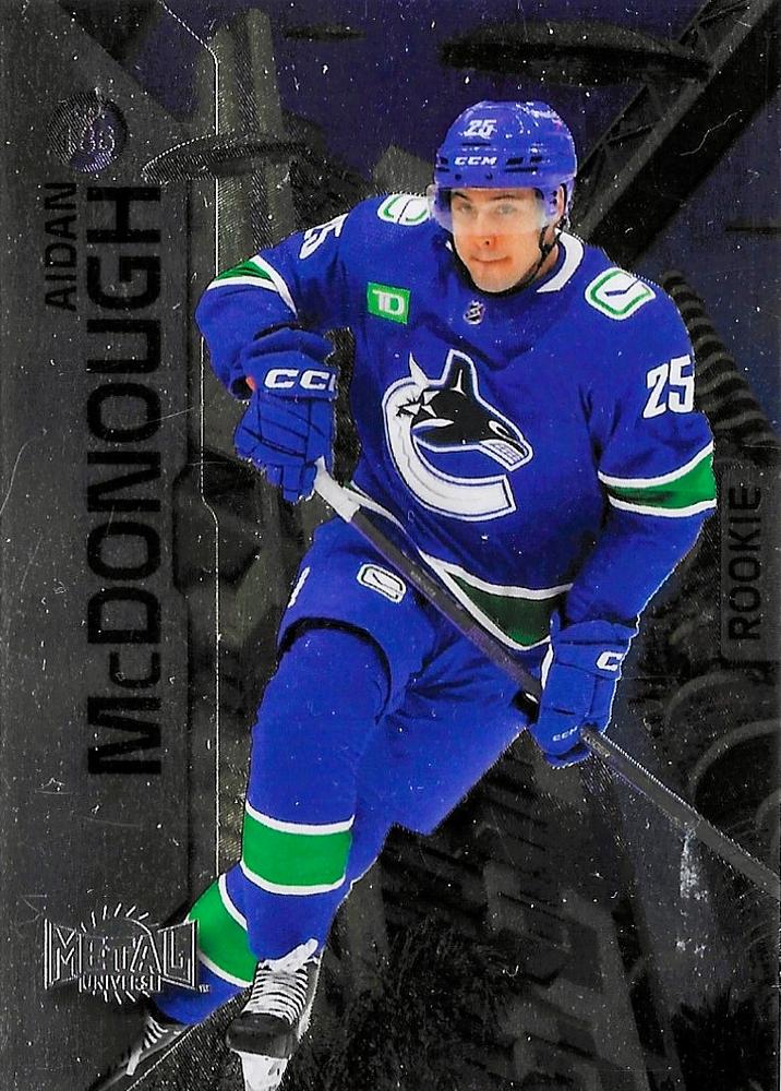 Aidan McDonough #186 Vancouver Canucks | 2023-24 SkyBox Metal Universe