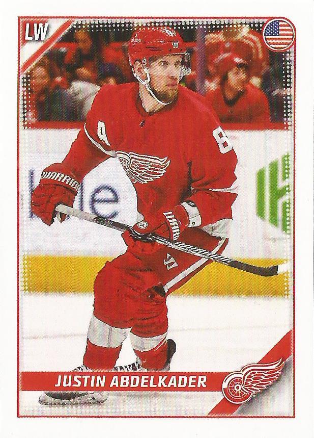 Justin Abdelkader #187 Detroit Red Wings | 2019-20 Topps NHL Sticker Collection
