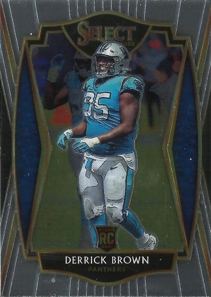 Derrick Brown #187 Carolina Panthers | 2020 Panini Select |  | NFL Football