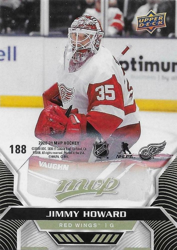 Jimmy Howard #188 Detroit Red Wings | 2020-21 Upper Deck MVP Puzzle Backs