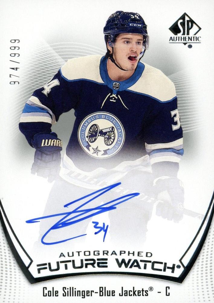 Cole Sillinger #188 Columbus Blue Jackets | 2021-22 SP Authentic