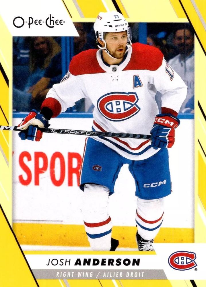 Josh Anderson #188 Montreal Canadiens | 2023-24 O-Pee-Chee Yellow Border