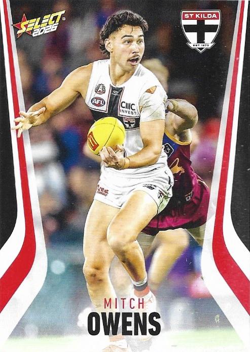 Mitch Owens #188 St. Kilda Saints | 2026 Select AFL Footy Stars
