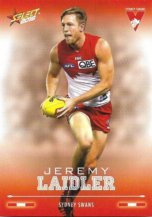 Jeremy Laidler #189 Sydney Swans | 2016 Select AFL Footy Stars