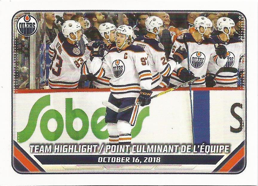 2018/19 Team Highlight #189 | 2019-20 Topps NHL Sticker Collection