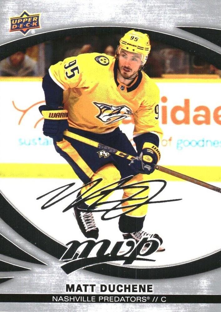 Matt Duchene #189 Nashville Predators | 2023-24 Upper Deck MVP Silver Script