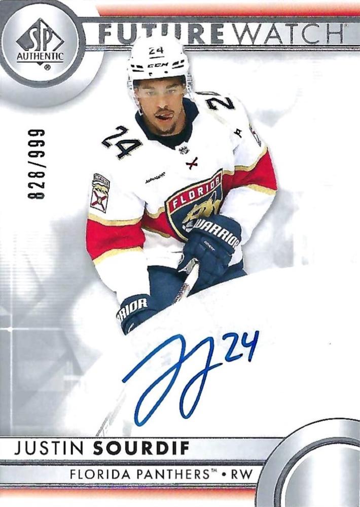 Justin Sourdif #189 Florida Panthers | 2023-24 SP Authentic