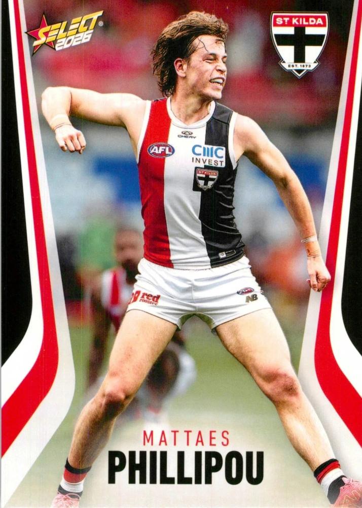 Mattaes Phillipou #189 St. Kilda Saints | 2026 Select AFL Footy Stars