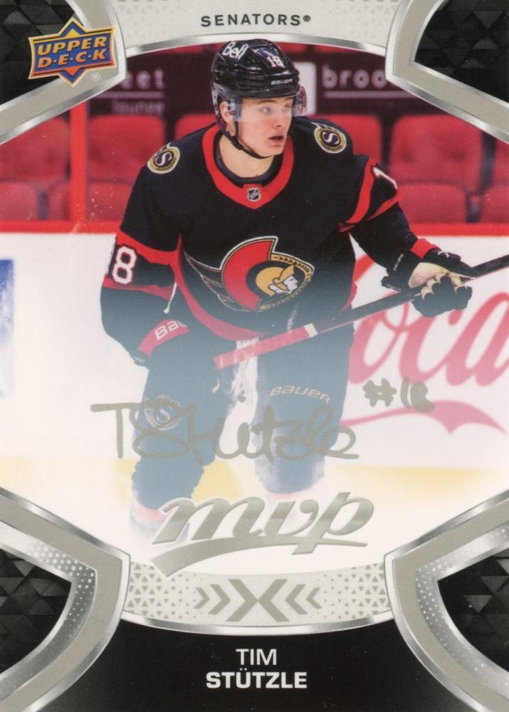 Tim Stutzle #18 Ottawa Senators | 2021-22 Upper Deck MVP Silver Script