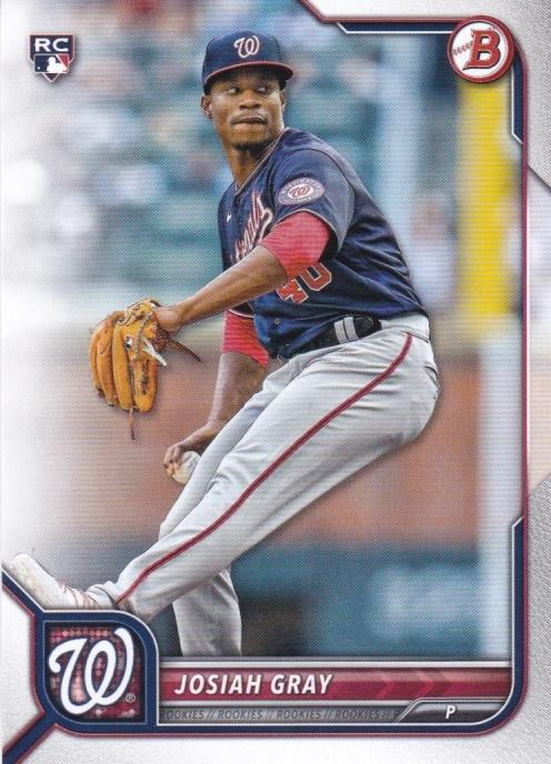 Josiah Gray #18 Washington Nationals | 2022 Bowman