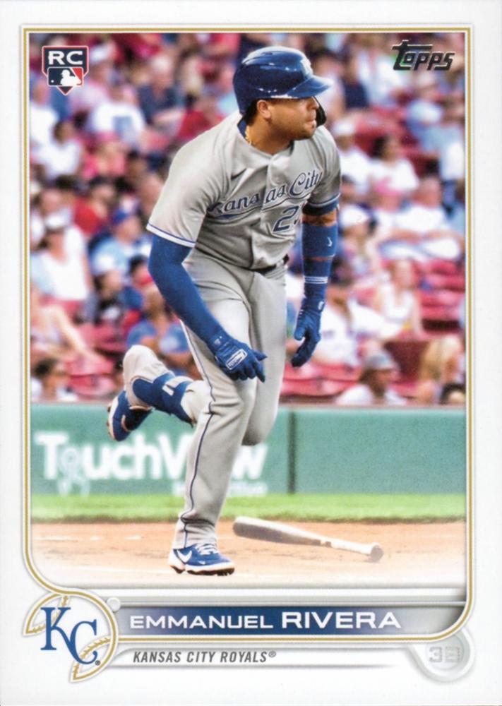 Emmanuel Rivera #18 Kansas City Royals (Factory set, Large RC logo) | 2022 Topps