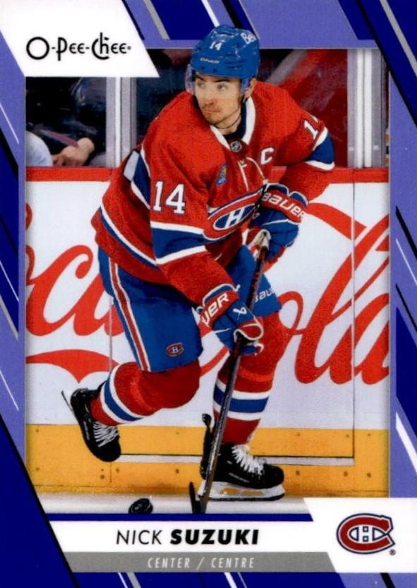 Nick Suzuki #18 Montreal Canadiens | 2023-24 O-Pee-Chee Blue Border