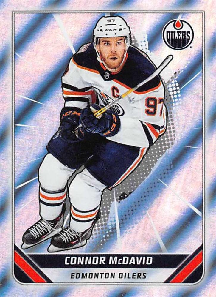 Connor McDavid FOIL #190 Edmonton Oilers | 2019-20 Topps NHL Sticker Collection