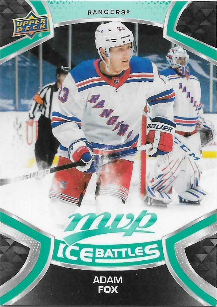 Adam Fox #190 New York Rangers | 2021-22 Upper Deck MVP Ice Battles