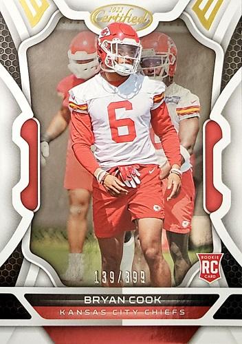 Bryan Cook #190 Kansas City Chiefs | 2022 Panini Certified | NFL Football