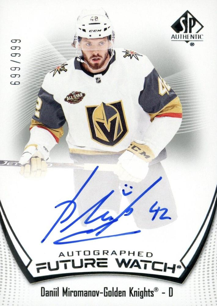 Daniil Miromanov #190 Vegas Golden Knights | 2021-22 SP Authentic