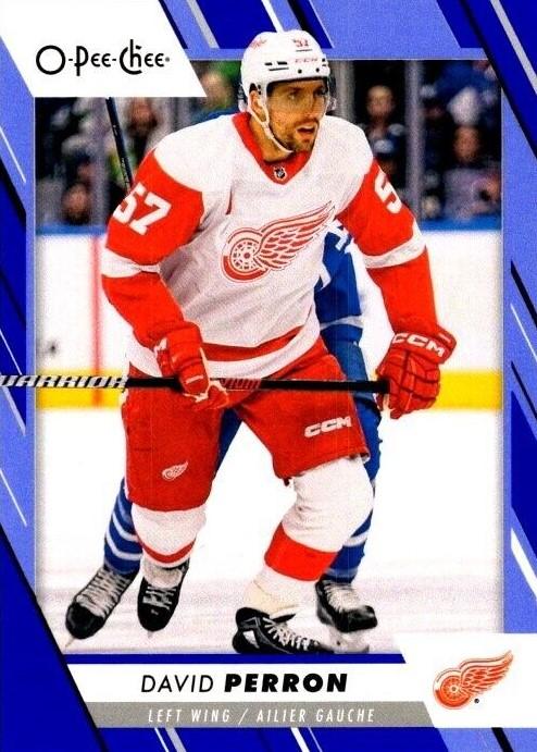 David Perron #190 Detroit Red Wings | 2023-24 O-Pee-Chee Blue Border