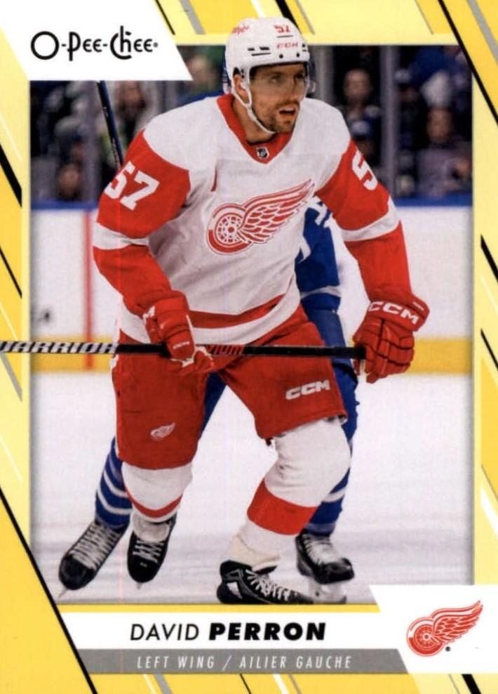 David Perron #190 Detroit Red Wings | 2023-24 O-Pee-Chee Yellow Border