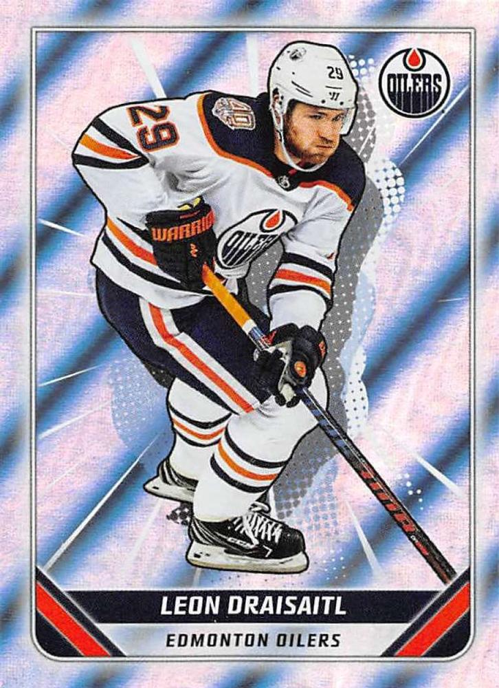 Leon Draisaitl FOIL #191 Edmonton Oilers | 2019-20 Topps NHL Sticker Collection