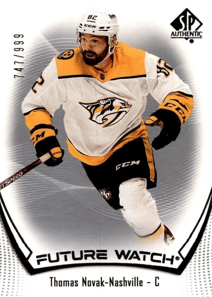 Thomas Novak #191 Nashville Predators | 2021-22 SP Authentic