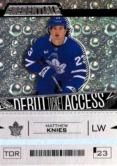 Matthew Knies #191 Toronto Maple Leafs | 2023-24 Upper Deck Credentials
