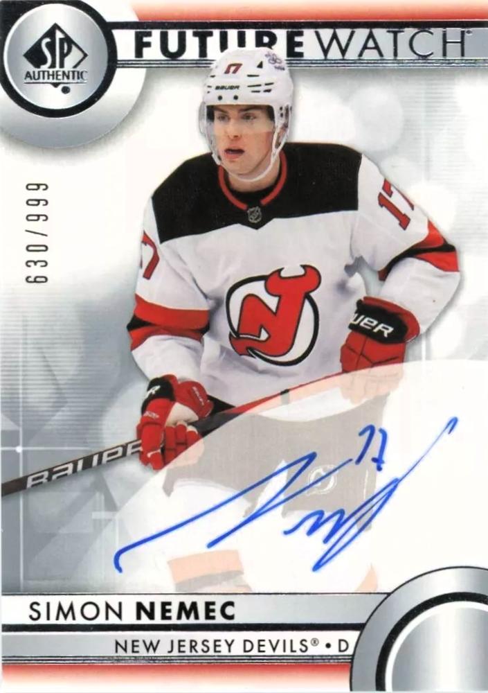 Simon Nemec #191 New Jersey Devils | 2023-24 SP Authentic