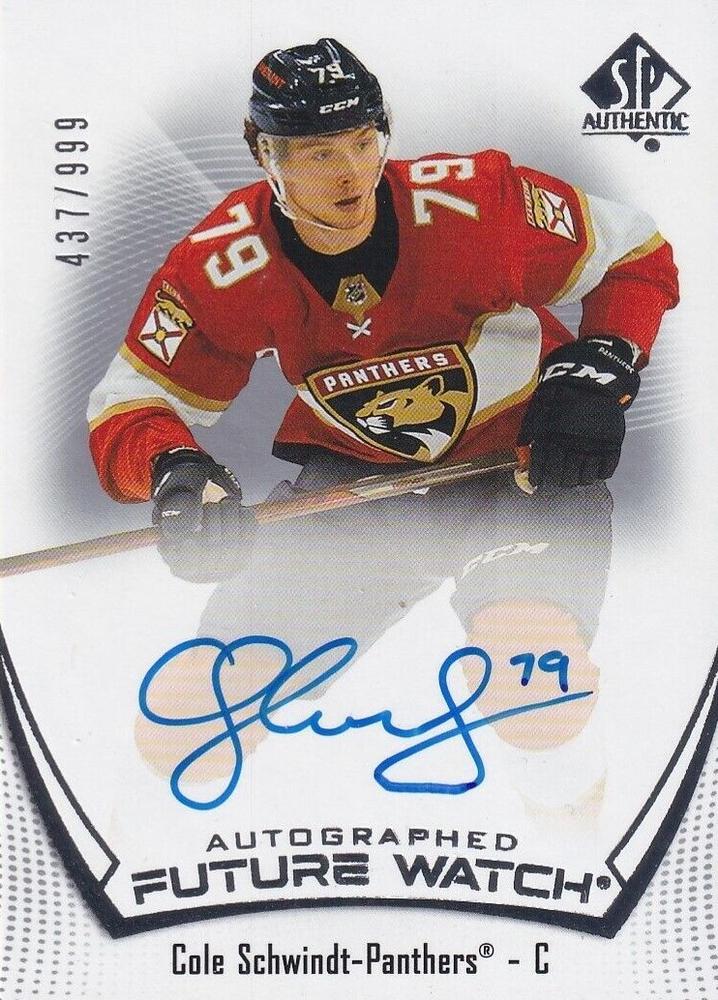 Cole Schwindt #193 Florida Panthers | 2021-22 SP Authentic