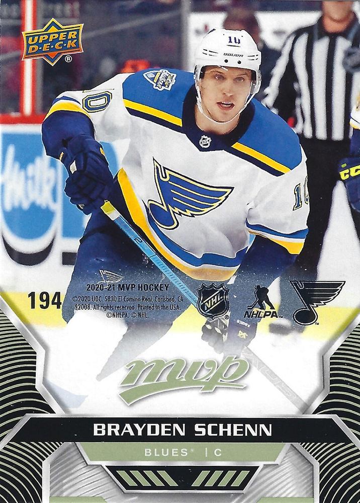 Brayden Schenn #194 St. Louis Blues | 2020-21 Upper Deck MVP Puzzle Backs