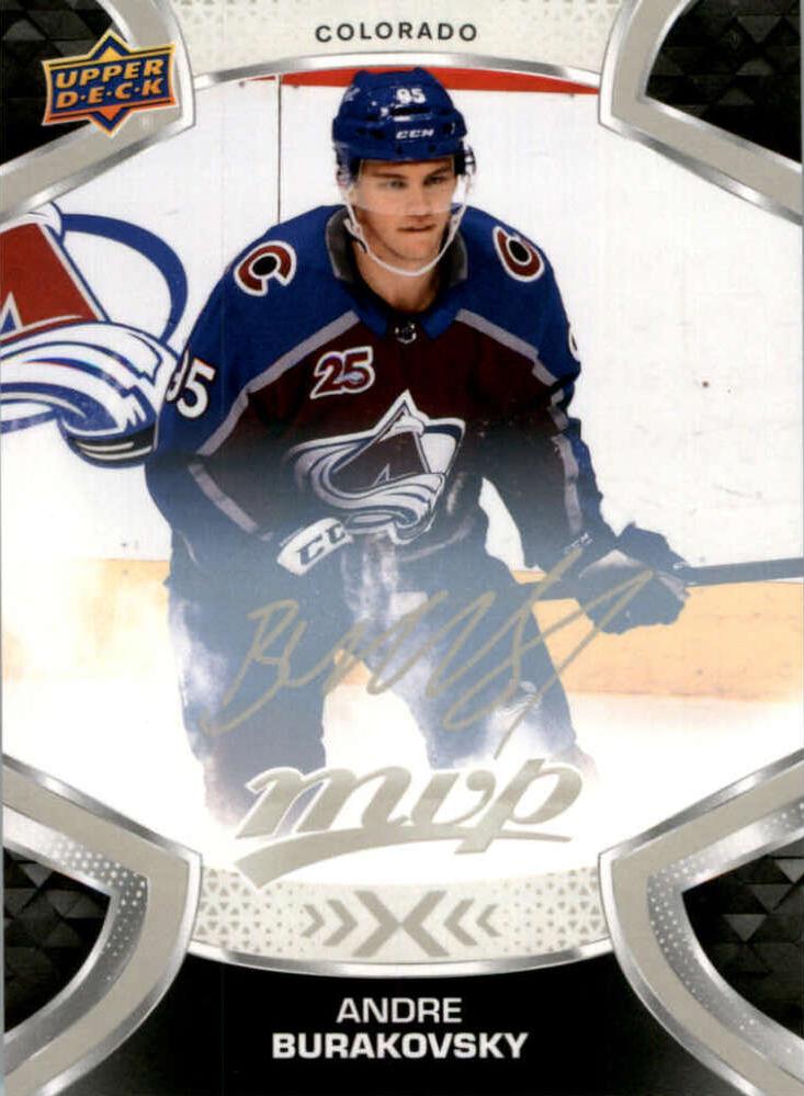 Andre Burakovsky #195 Colorado Avalanche | 2021-22 Upper Deck MVP Silver Script