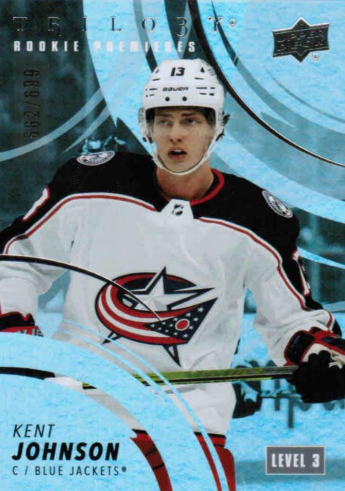 Kent Johnson #195 Columbus Blue Jackets | 2022-23 Upper Deck Trilogy