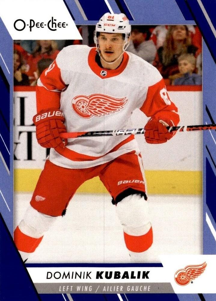 Dominik Kubalik #195 Detroit Red Wings | 2023-24 O-Pee-Chee Blue Border