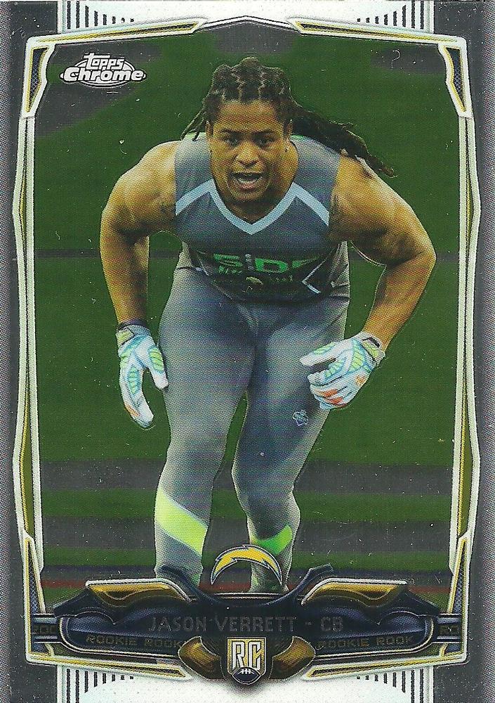 Jason Verrett #195 San Diego Chargers Rookie | 2014 Topps Chrome | NFL Football