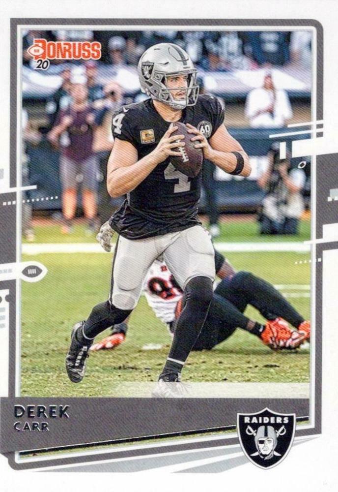 Derek Carr #197 Las Vegas Raiders (Black jersey) | 2020 Panini Donruss | NFL Football